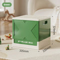 Household large capacity storage box, multifunctional storage box, building block storage box, children's toy storage box Oasis Select green