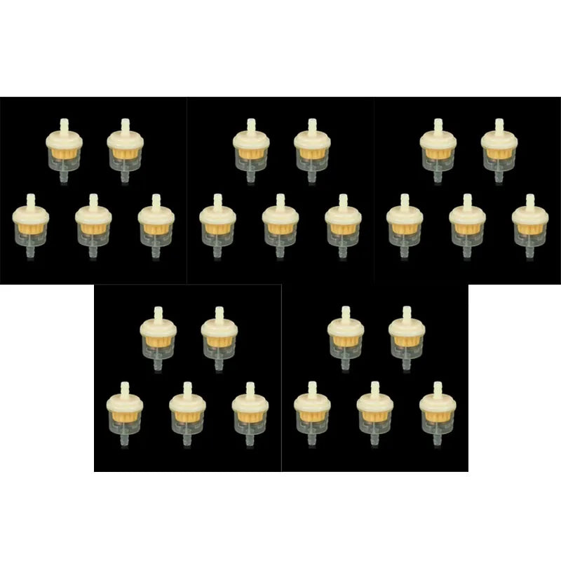 5-30pcs Motorcycle Gasoline Gas Fuel Filter Universal Car Inner Fuel Filters Motorcycle Moped Scooter Dirt Bike Fuel Filter Tool Oasis Select 25pcs