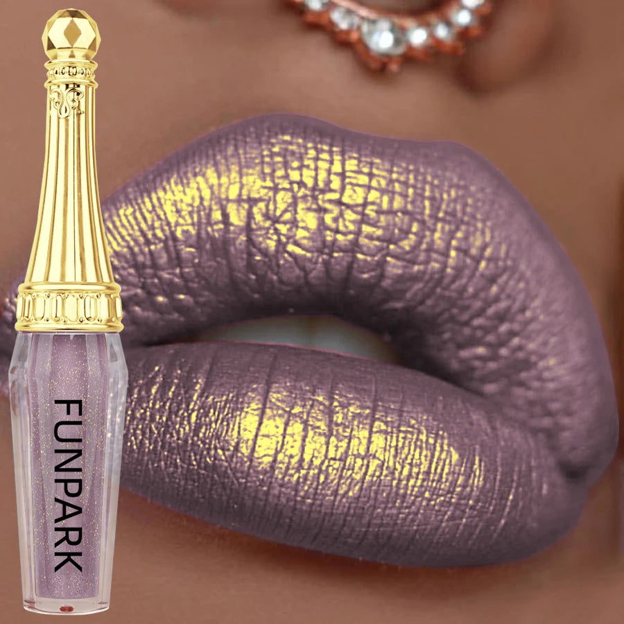 FUNPARK Glitter Lip Gloss – 10 Shades Waterproof Shimmer