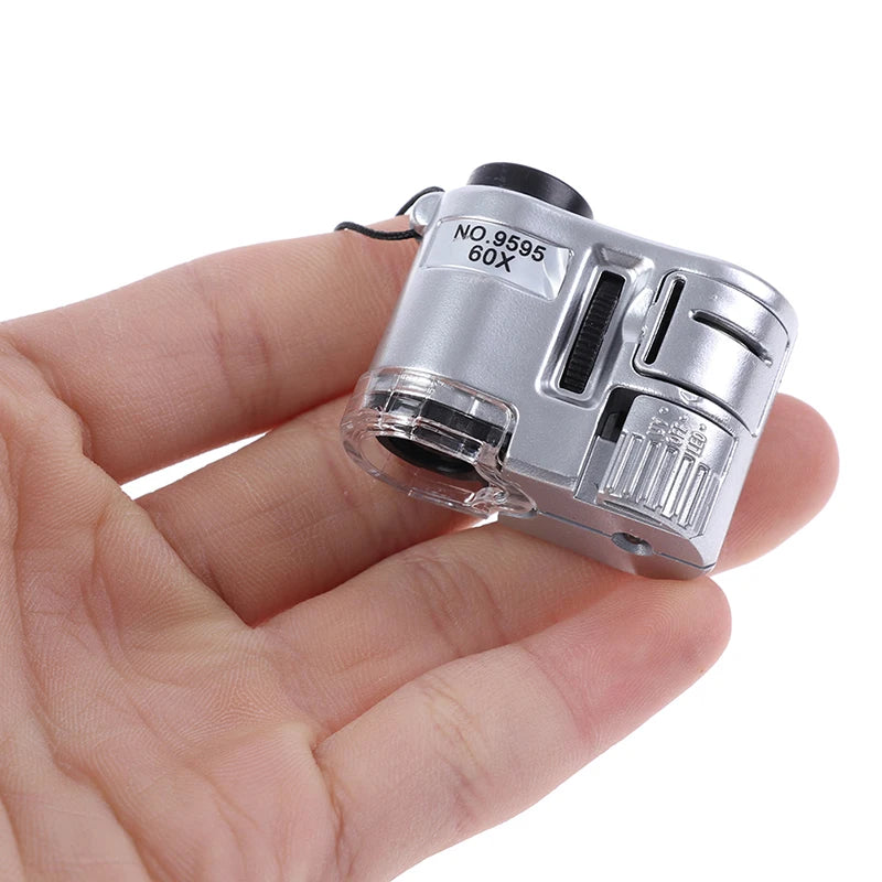 60X Mobile Phone Microscope Portable Pocket Mini Microscope Jewelry Diamond Jade Identification Magnifier for Rosewood Oasis Select