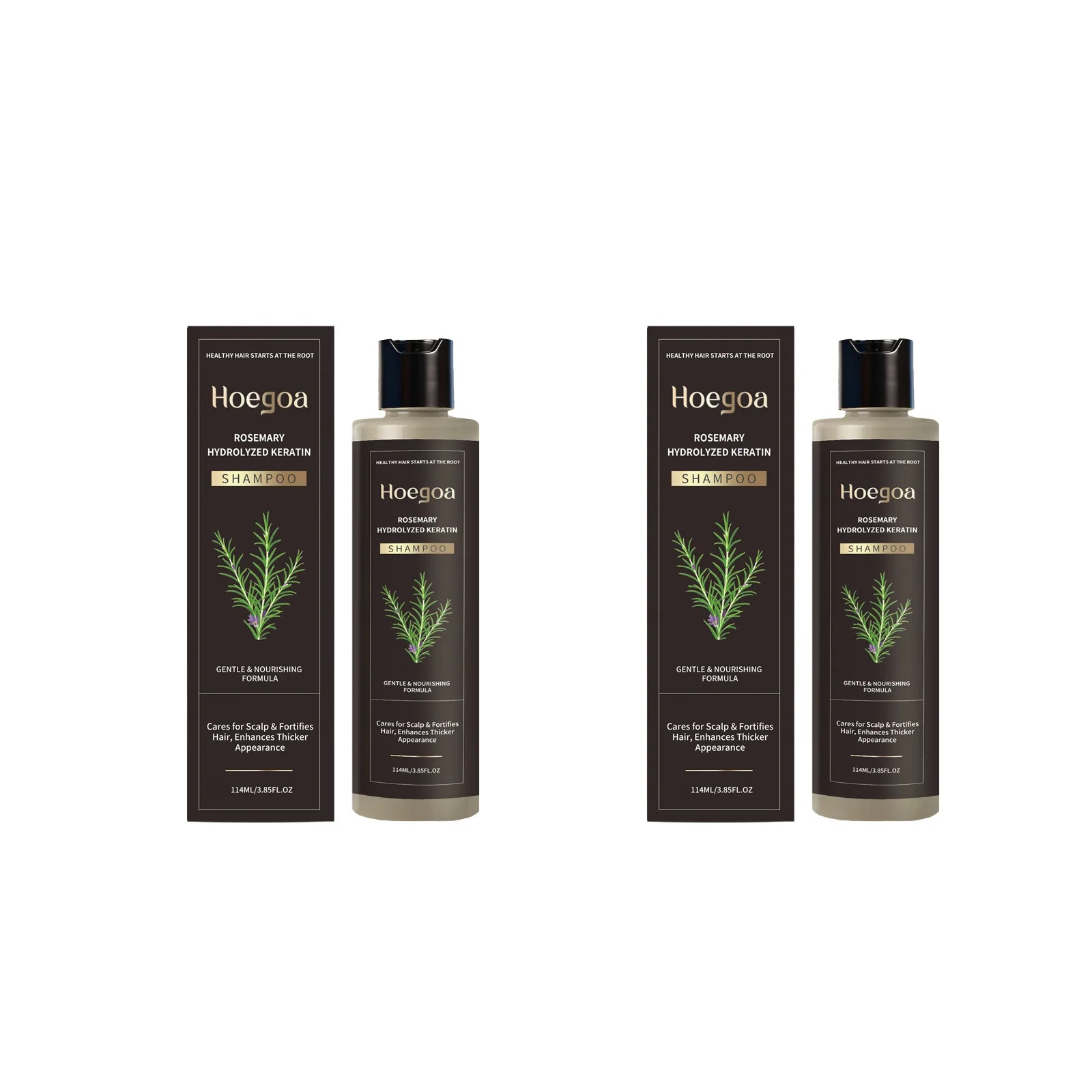 HOEGOA Rosemary Shampoo – Volumizing, Thickening & Anti-Dandruff Rosemary Hair Shampoo Oasis Select 2pcs