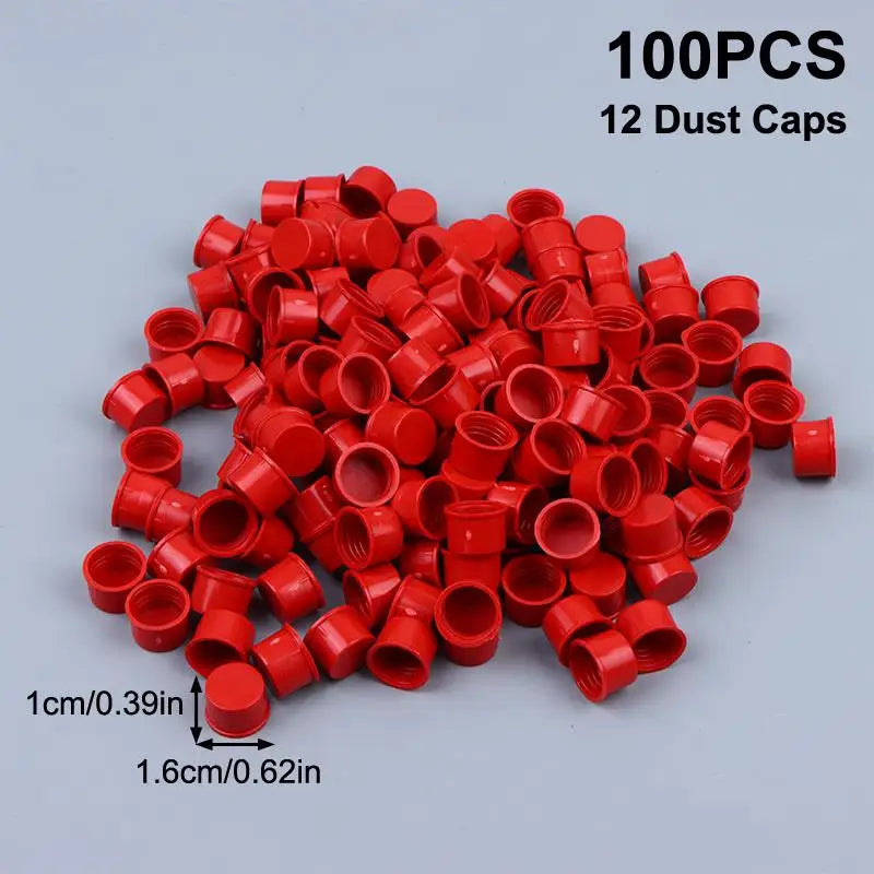 100pcs Random Color M12 M14 M16 M18 Common Rail Injector Connect Joint Dust Cap Oil Tube Pipe Plug Oasis Select A1