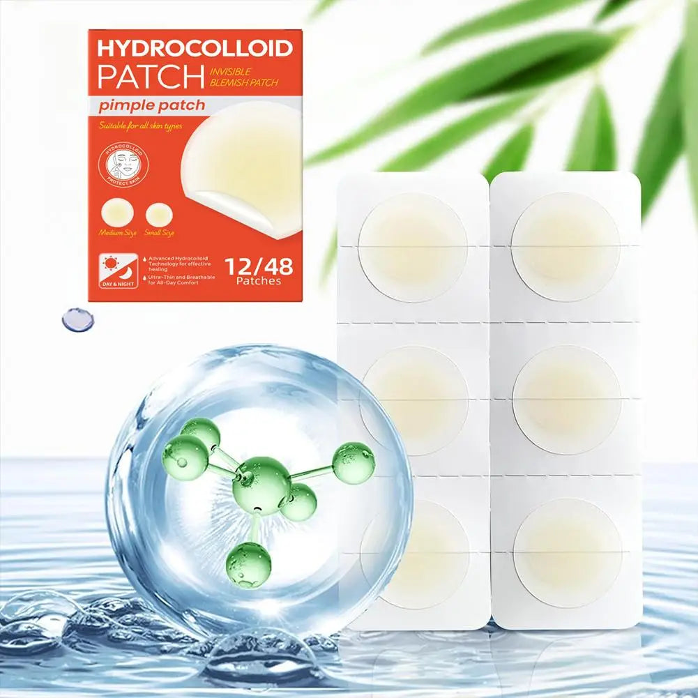 Invisible Hydrocolloid Pimple Patches | 12 & 24 Count Acne Dots Acne Pimple Patches Oasis Select