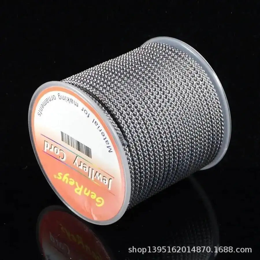 2.3mm 10meter Jewelry Thread DIY Bracelet Rope Thread Woven Rope Morandi Strands Line Woven Yarn Oasis Select Gray 10m 2.3mm