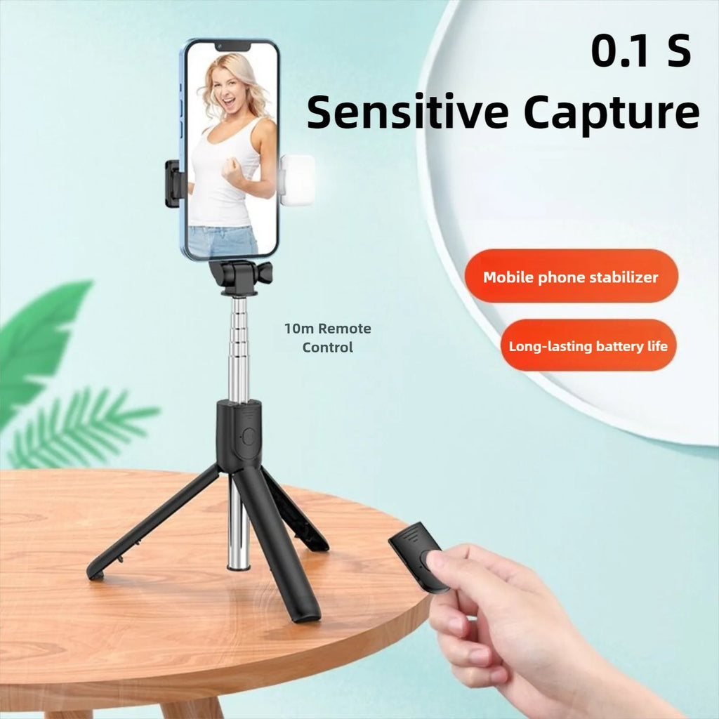 Bluetooth Selfie Stick Tripod with Fill Light & Remote Selfie Stick Tripod Oasis Select