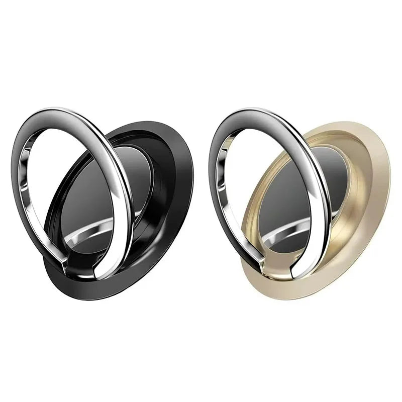 1/2pcs 360 ° Rotatable Ring Phone Holder, General Motors Magnetic Holder, Phone Back Sticker Pad Holder, Holder Oasis Select Gold-Black