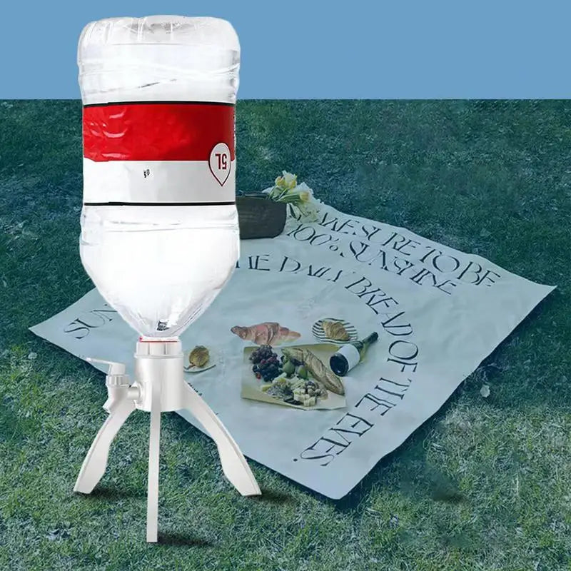 Barreled Water Rack Inverted Bottled Water Stand Triangle Bracket Mineral Water Support Tripod with Spigot Water Jug Drinking Oasis Select