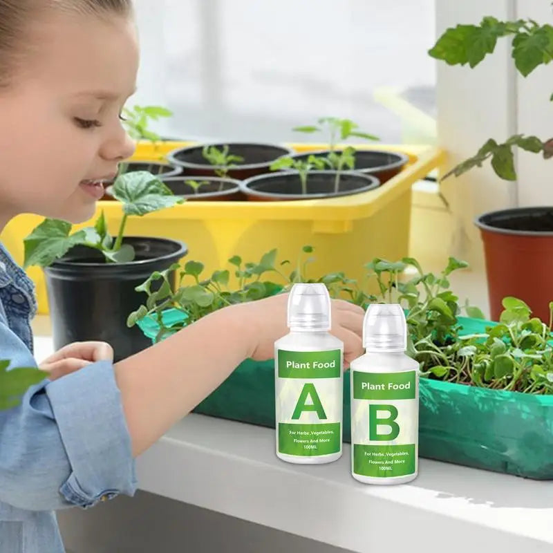 Fertilizer A and B Hydroponic Garden Plant Food Plant Fertilizer For Flowers Vegetables Grass Nutrients Hydroponic Nutrients Oasis Select