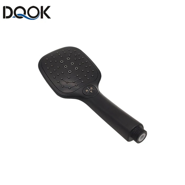 Shower Head Water Saving Flow 360 Degrees Rotating With Small Fan ABS Rain High Pressure spray Nozzle Bathroom Accessories Oasis Select 002black