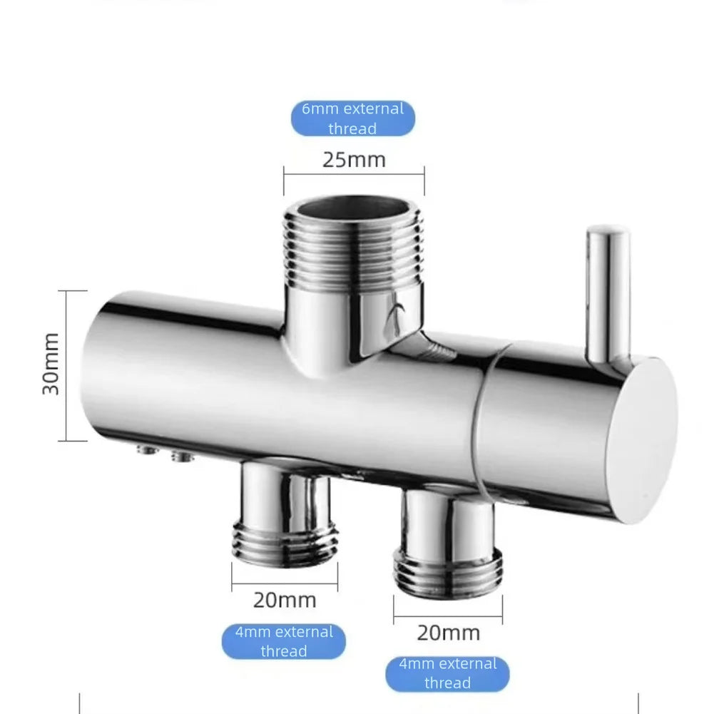 Wall Mounted Shower Diverter Valve 2-Way Splitter Copper Chrome Plated Works With Standard Shower Systems Oasis Select