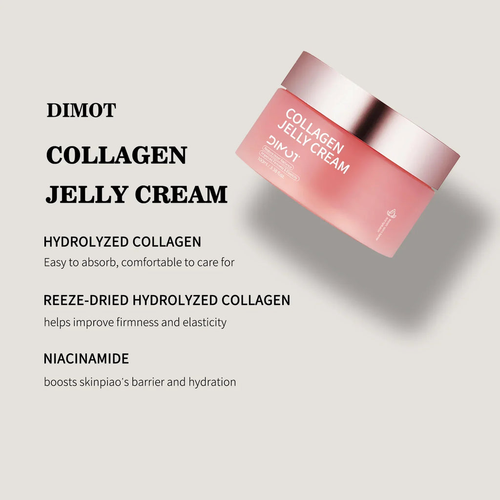 100ML Collagen Jelly Cream Niacinamide And Hydrolyzed Collagen Strengthen The Skin Barrier Glow and Moisturize Easy to Absorb Oasis Select