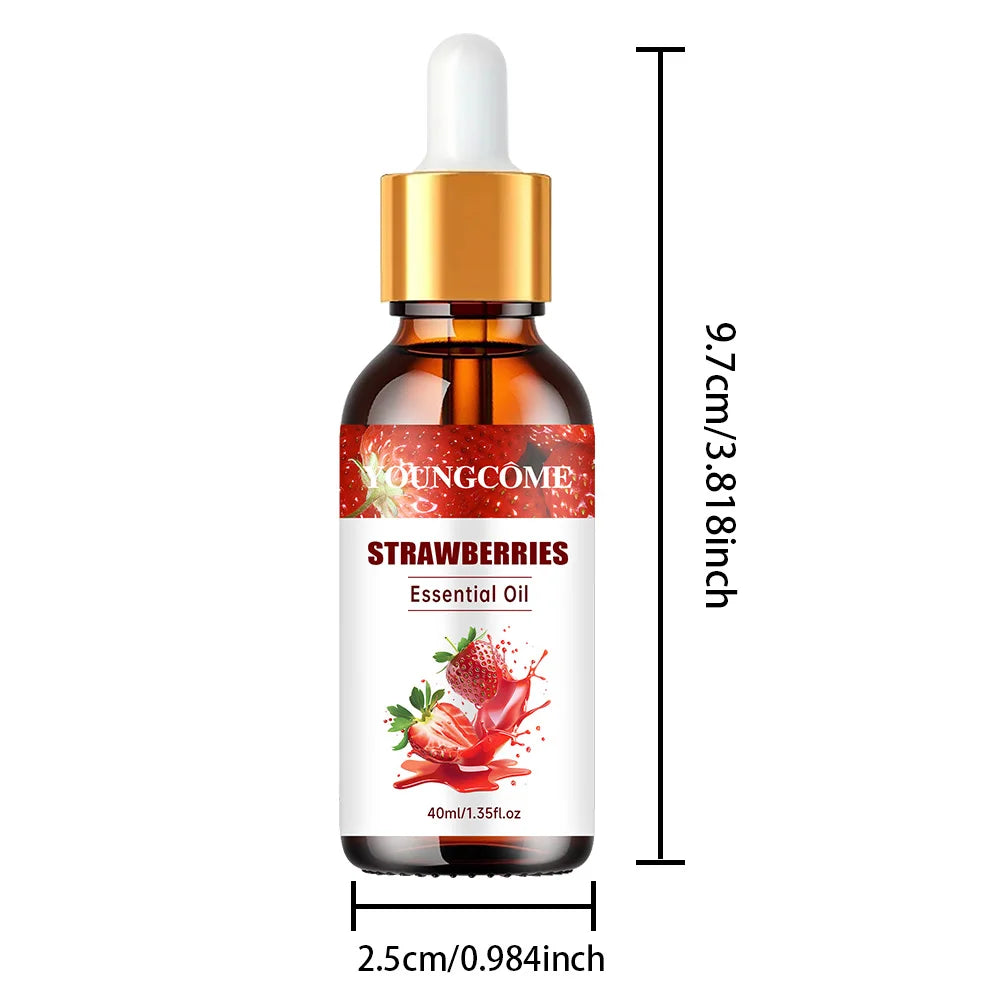 YOUNGCOME Strawberry Hair Oil – 2-in-1 Growth & Shine Hair Treatment Oil Oasis Select 40ML-1pcs