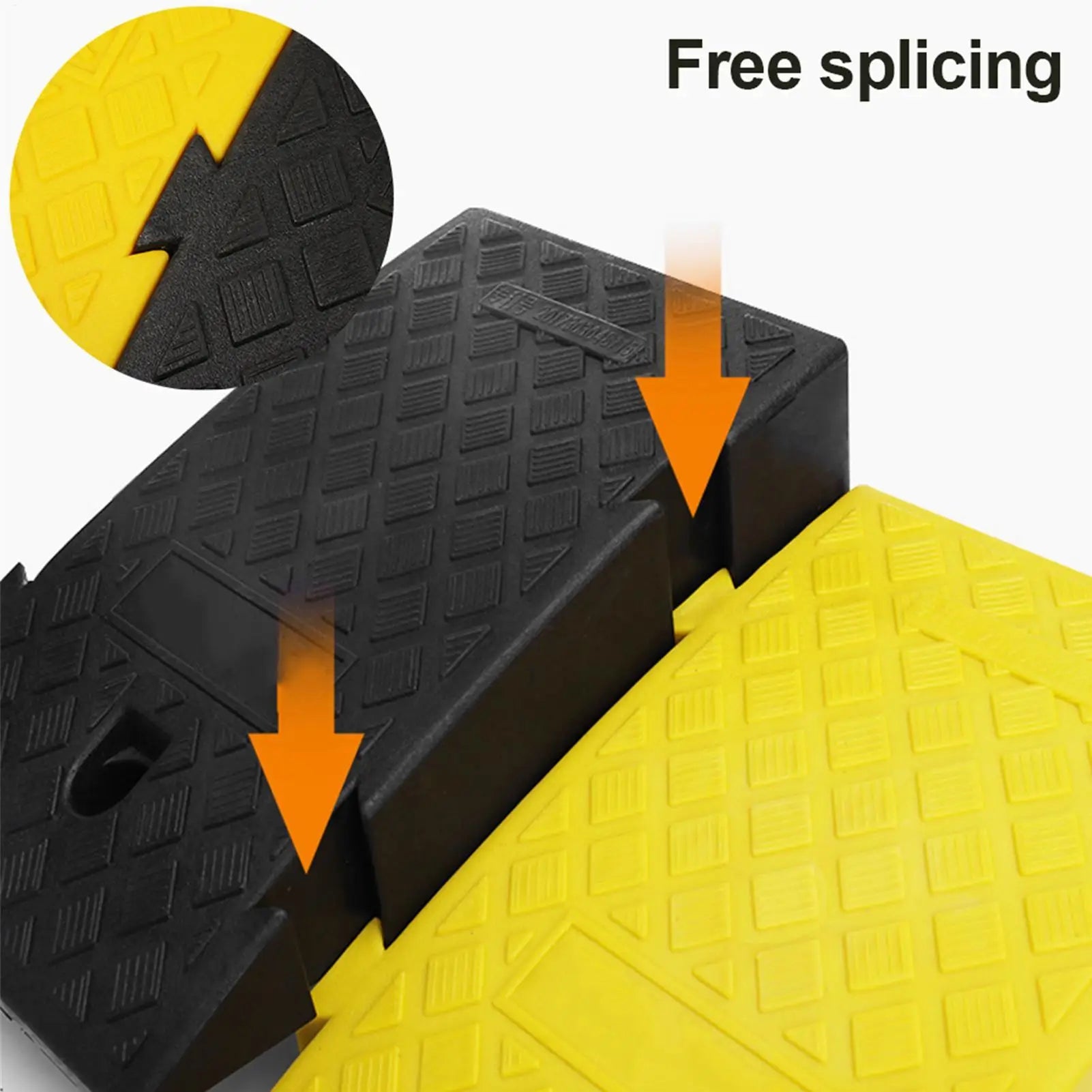 1PC Car Curb Ramps Portable Threshold Ramp Non-Slip Surface Durable Ramp For Car Motorcycle Wheelchair Scooter Pets Access Oasis Select