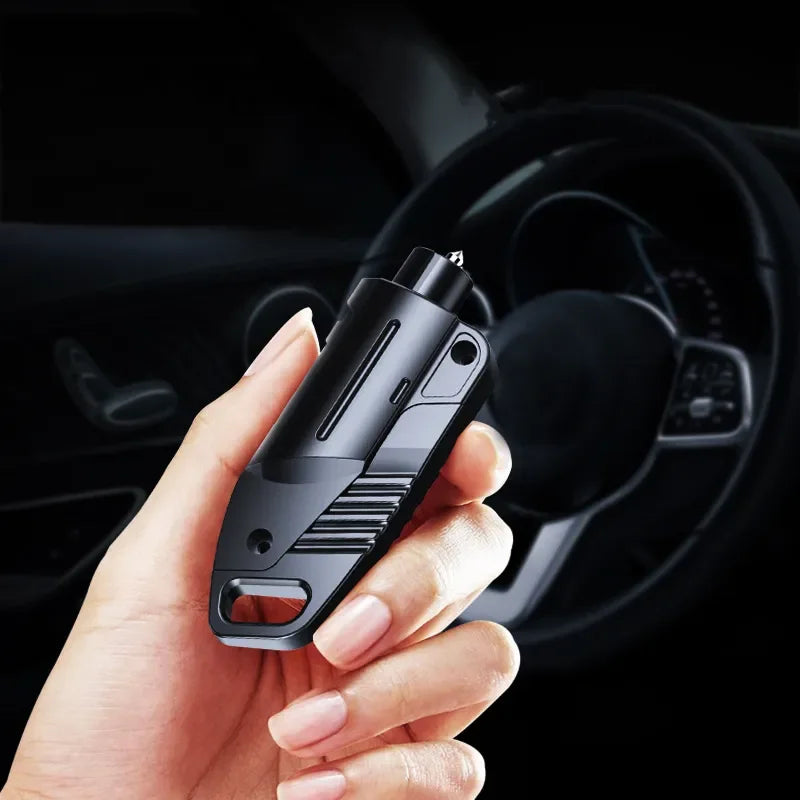2-in-1 Car Seat Belt Cutter Knife Emergency Car Window Breaker Safety Hammer Multifunction Lifesaving Tool Escape Device Oasis Select