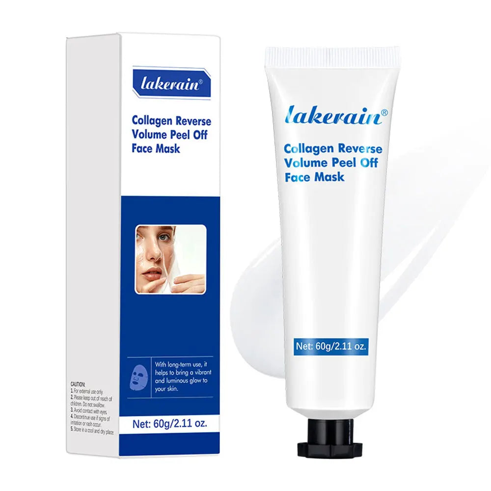 Collagen Volume Peel Off Mask Hydrating Nourishing Plumping Brightening Facial Mask Moisturizing Repair Gentle Skin Care Mask Oasis Select 1 pc