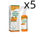 Orange Oil Foot Peeling Spray Exfoliate Rough Skin Soften Heels Repairing Dry Cracks Smoothing Foot Skins Feet Exfoliating Spray Oasis Select 100ml Boxed X 5PCS