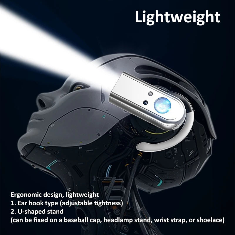Portable Lightweight Smart Motion Sensor LED Headlamp USB Rechargeable Headlight Induction Head Front Flashlight Waterproof Oasis Select