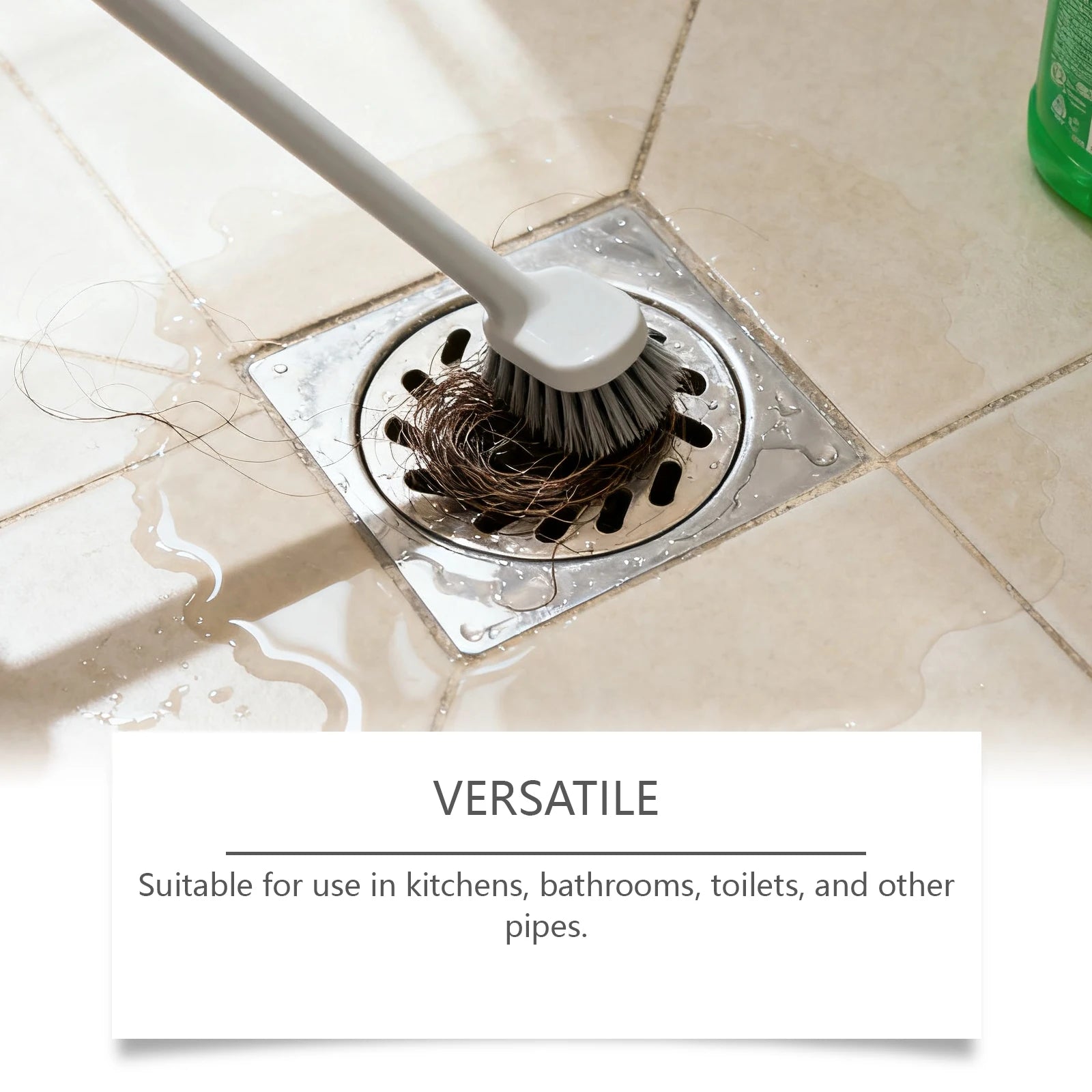 Pipeline Blockage Remover Cleaner for Bathroom Kitchen Clogs Dissolves Hair Soap Scum and Grease Household Cleaner Oasis Select