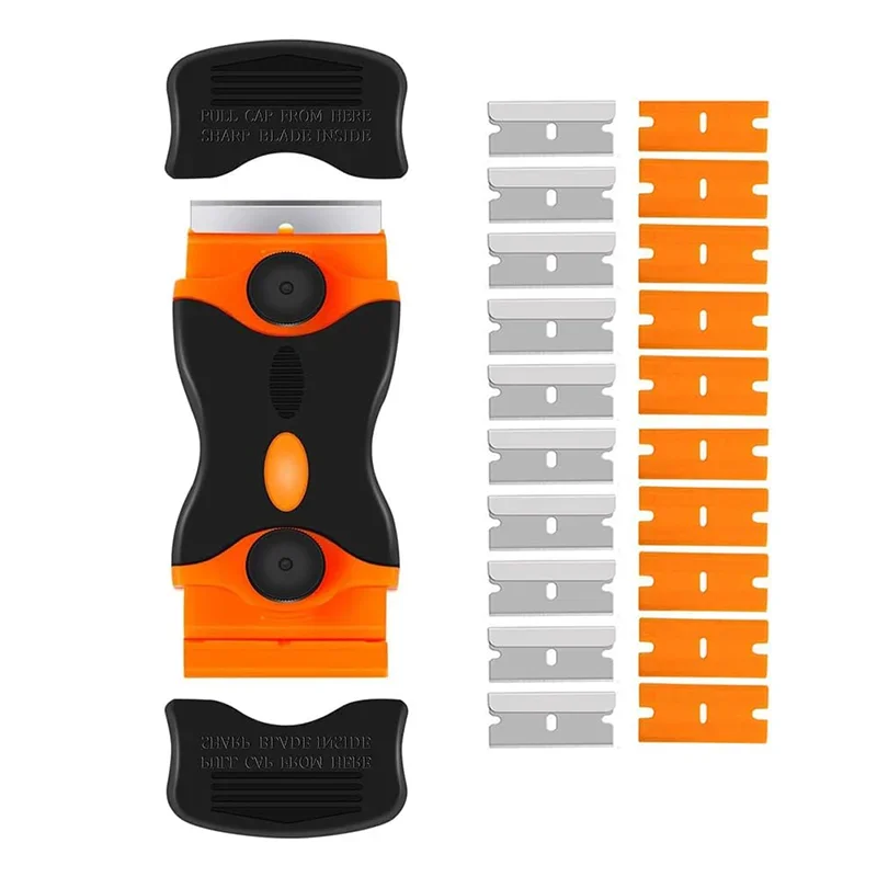 Cleaning Scraper Window Glass Ceramic Scraper Two Kinds Blade Plastic Handle Automotive Film Sticker Remover Oasis Select