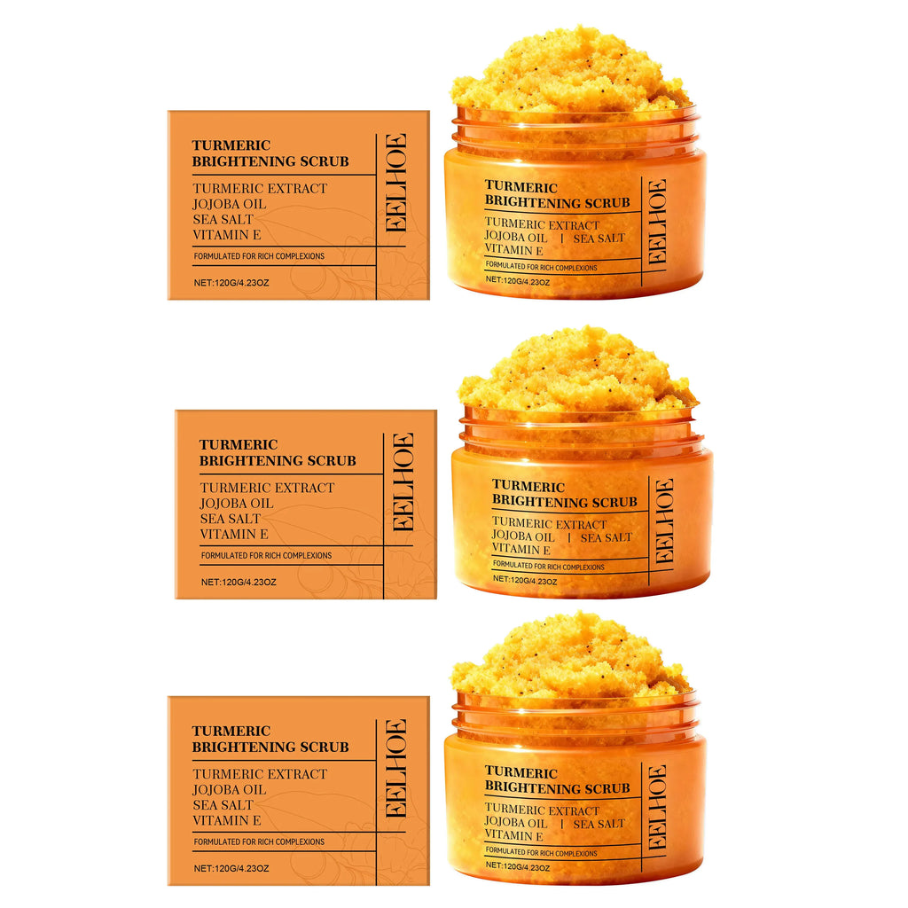 Turmeric Body Scrub – Hydrating & Smoothing Cream | 120g Body Scrub Cream Oasis Select 3pcs