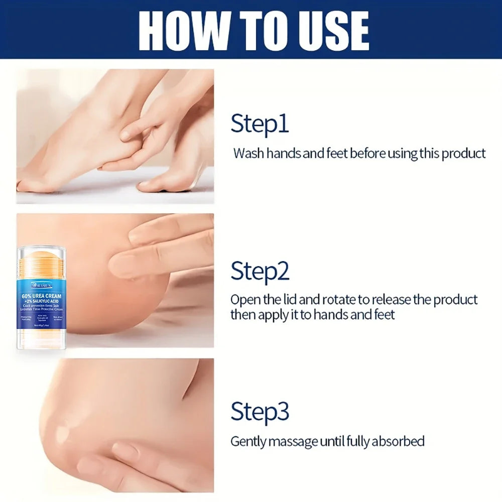 SUYARUN 60% Urea Foot Cream Stick – Dry & Cracked Heel Care