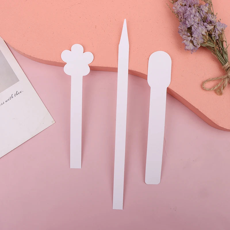 100pcs/lot Round Head Testing Aromatherapy Fragrance Perfume Essential Oils Test Tester Paper Strips Flower Shape Oasis Select