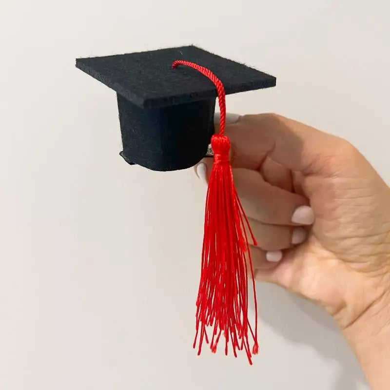 2-Pack Mini Graduation Cap Hair Clips | Party & Photo Prop