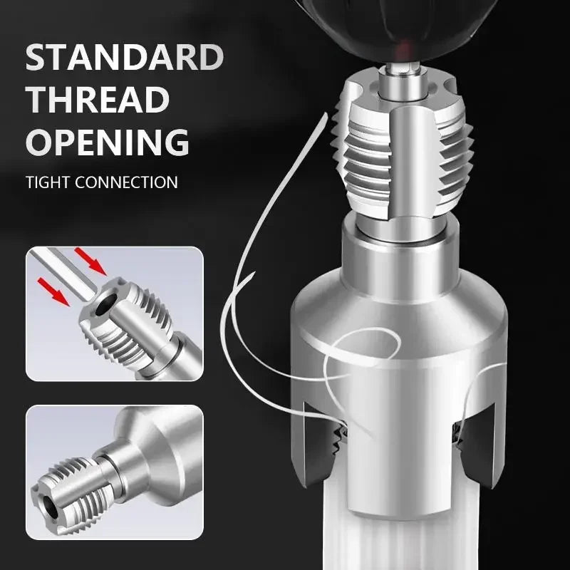 Pipe Thread Cutting Tool Integrated Internal & External Pipe Threading Tool Electric Drill Compatible PVC Pipe Threader Kit Oasis Select