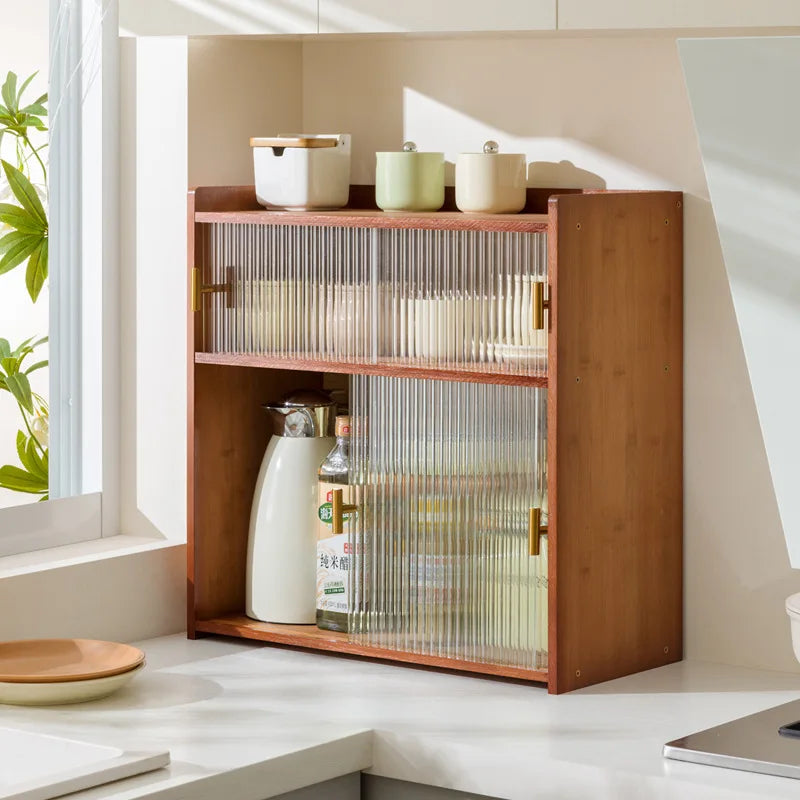 Kitchen locker countertop multi-functional square seasoning bowl storage box locker side water cup rack rack Oasis Select