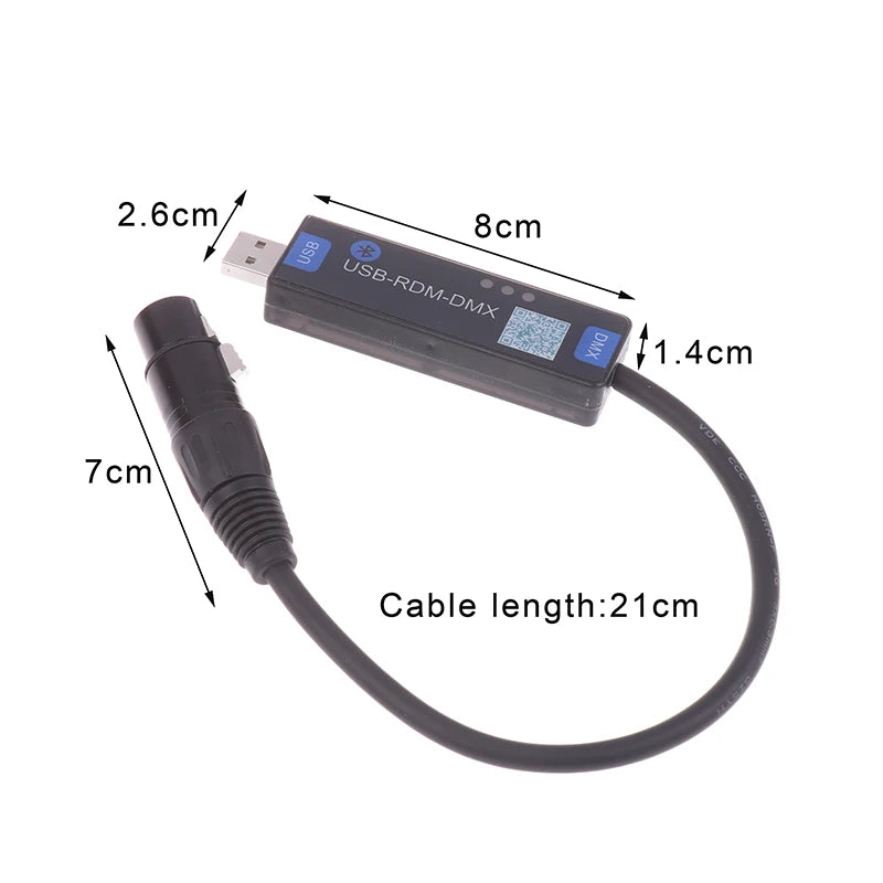 USB-RMD-DMX Wireless Bluetooth DMX Controller Mobile App Stage Light Dialer Tool For Android Devices Only Oasis Select 1pcs
