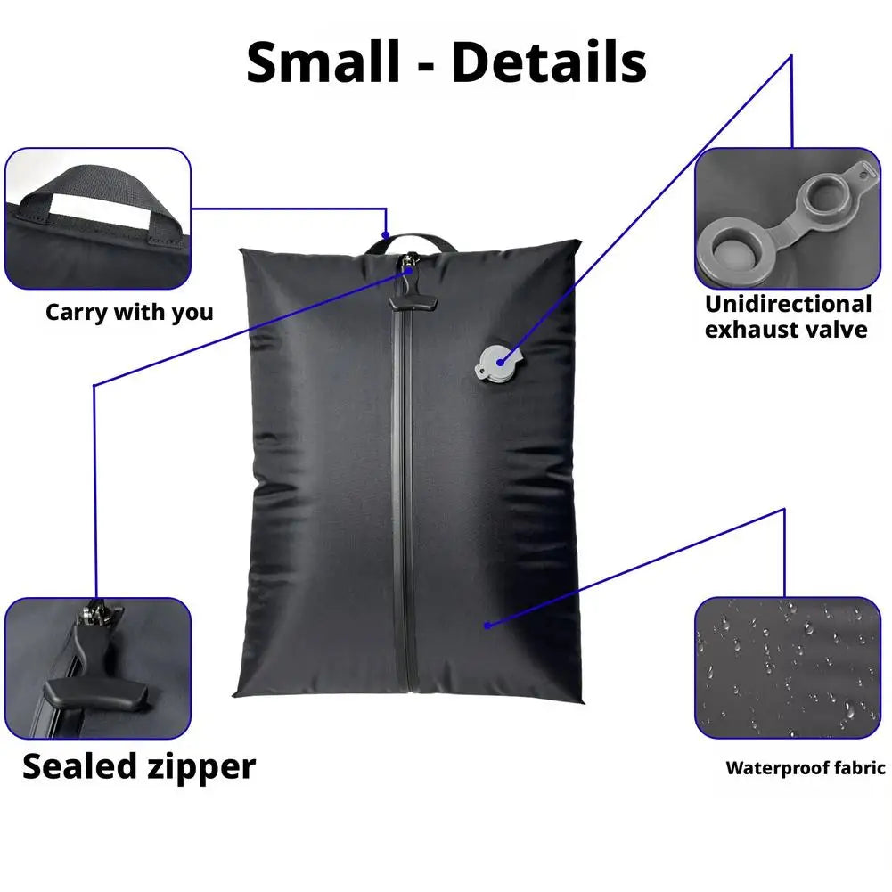 Vacuum Compression Travel Bag 16L – Waterproof + Hand Pump