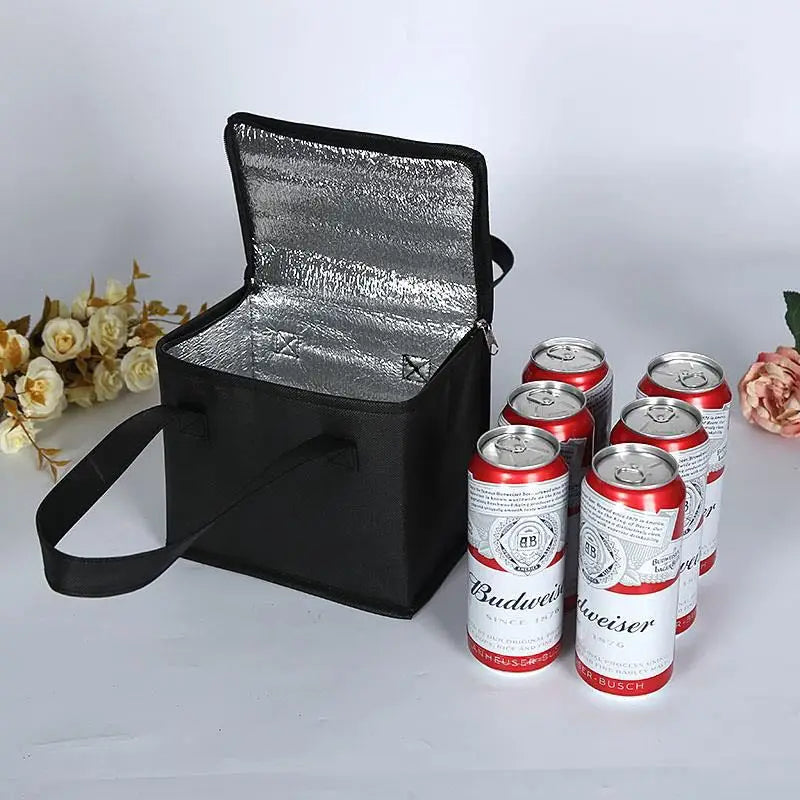 Portable Lunch Cooler Bag Folding Insulation Picnic Ice Pack Food Thermal Bag Drink Carrier Insulated Bags Food Delivery Bag Oasis Select