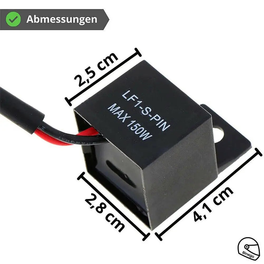 Motorcycle Motor Turn Signal Bulb Hyper Flash For Honda Kawasaki Suzuki Yamaha 12A 2Pin Electronic LED Flasher Relay Oasis Select