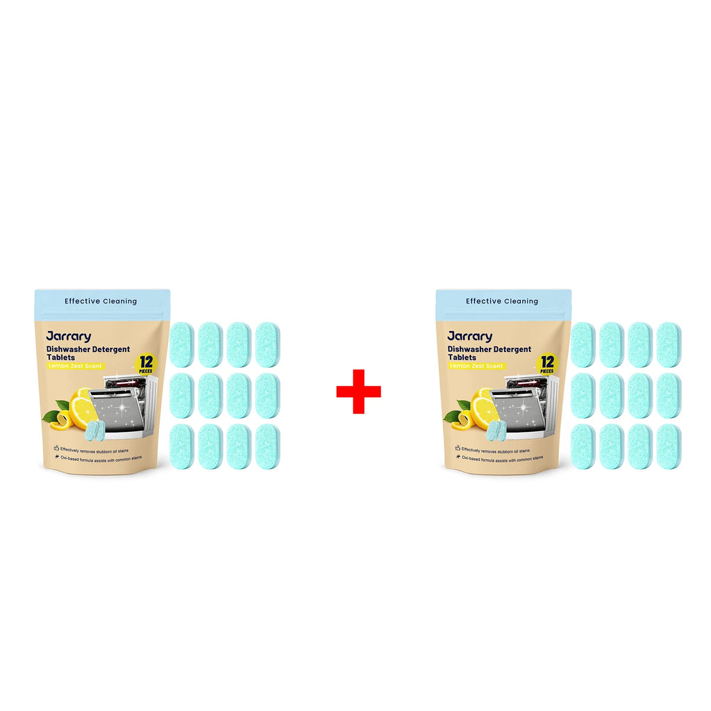 Dishwasher Cleaner Tablets Deep Cleaning & Odor Remove Grease Residue and Grime for Fresher Cleaner Machine Restore Shine Oasis Select 2 X 12pcs boxed