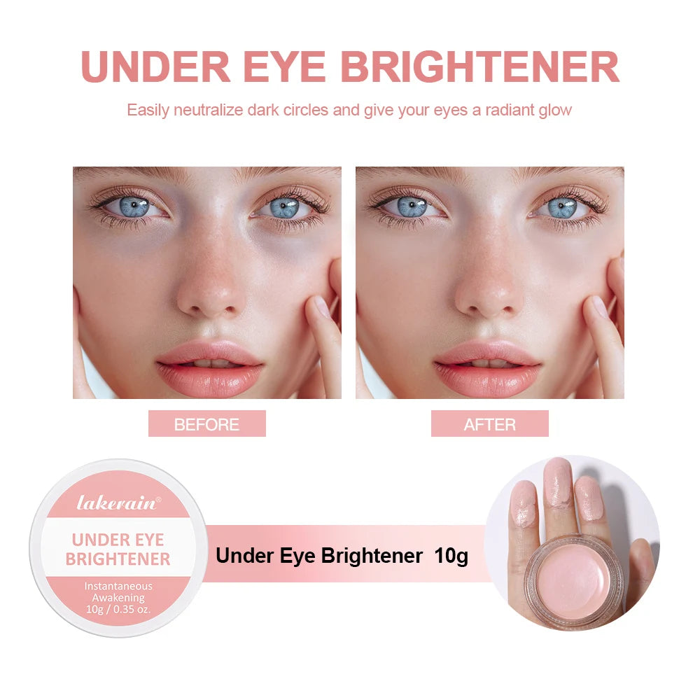 Lakerain Under Eye Concealer with Brush – Full Coverage Eye Concealer Oasis Select