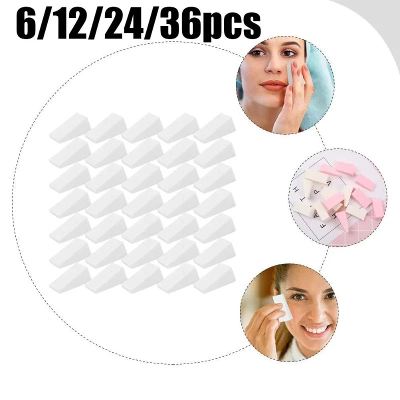 6/12/24/36pcs Makeup Foundation Sponge Makeup Cosmetic Puff Powder Smooth Beauty Cosmetic Make Up Sponge Puff Oasis Select