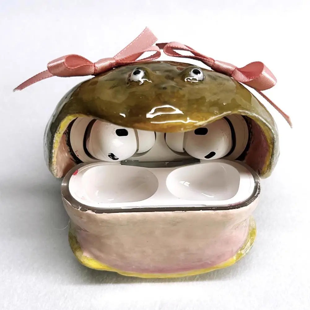 Handmade Ugly Frog AirPods Case – Cute Cover for AirPods 4 & Pro