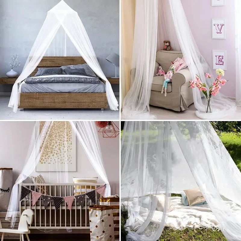 Mosquito Mesh Net Large Dome Hanging Mosquito Net Bed Net Tent Fly Insect Repellent Protection Home for Bed Canopy Dropshipping Oasis Select