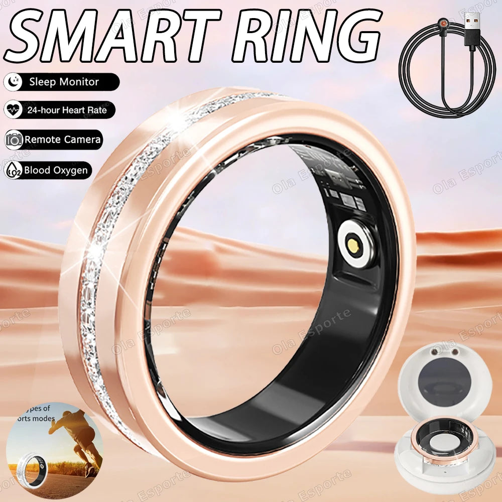 Ola Esporte Women's Smart Ring – IP68 Heart Rate & Fitness Tracker