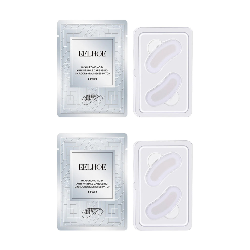 Micro-needle Eye Patch Hyaluronic Acid Anti-Wrinkle Fade Eye Fine Lines Moisturizing 0.25mm Caressing Microcrystals Eyes Patch Oasis Select 2pairs