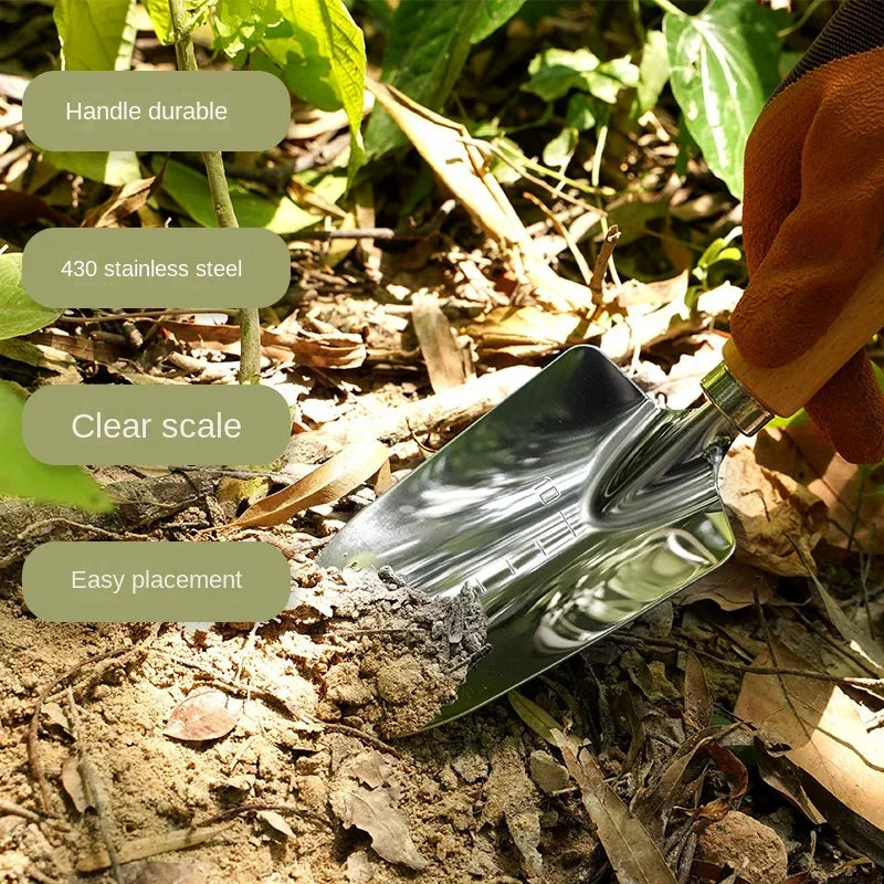 5-piece Stainless Steel Tool Shovel Garden Tool Rake Shovel Set Potted Vegetable Shovel Outdoor Planting Household Garden Tools Oasis Select