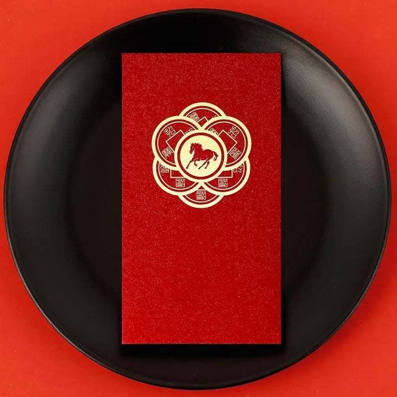 6pcs Pack 2026 Year Of The Horse Chinese New Year Lucky Money Envelopes, Cartoon Red Packet For Spring Festival Oasis Select B15
