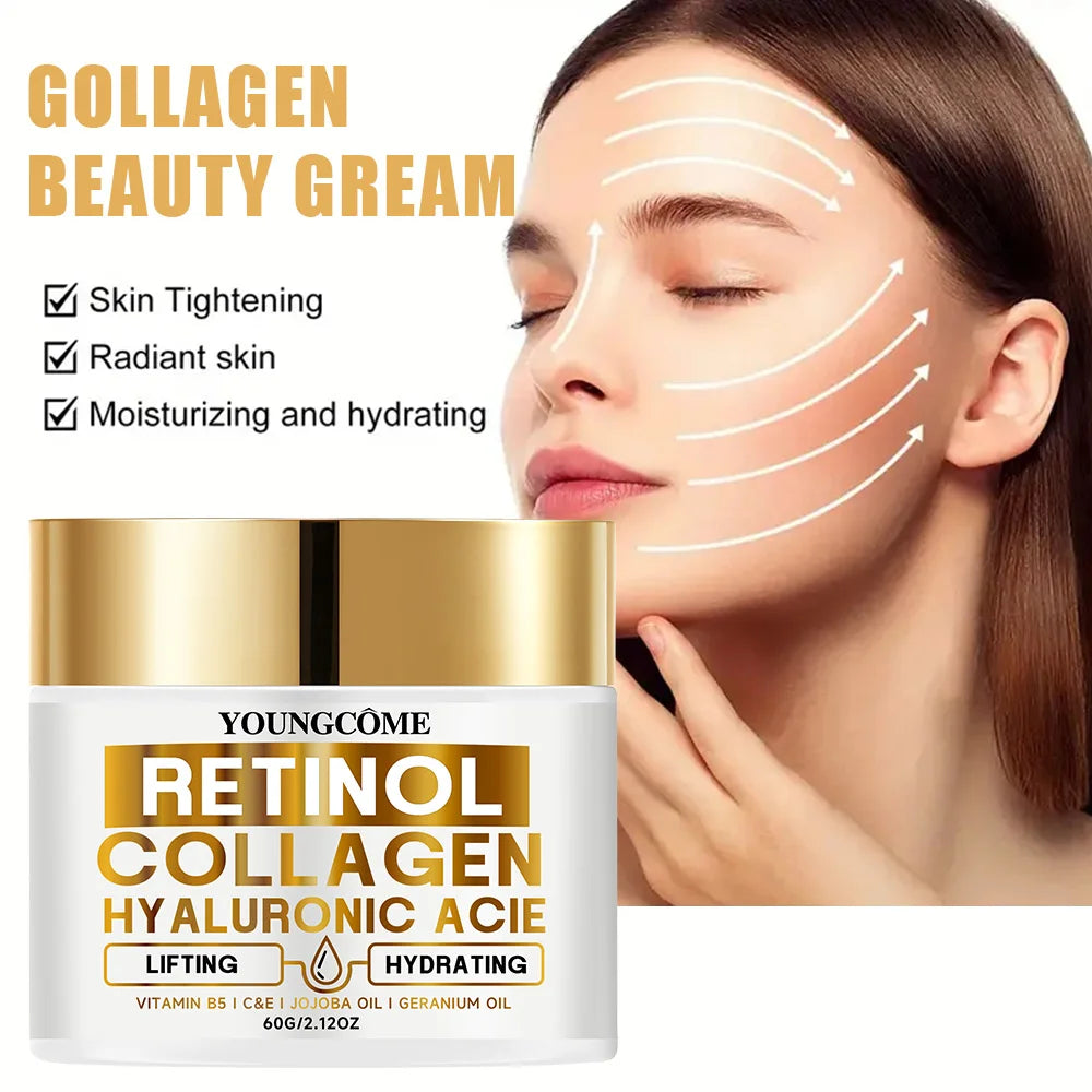 YOUNGCOME Retinol Face Cream – Collagen & Hyaluronic Acid Anti-Aging Face Cream Oasis Select