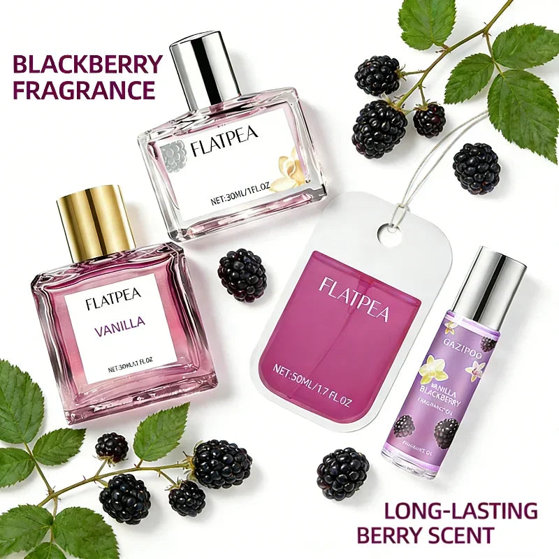 Premium Blackberry Perfume Natural Berry Fresh Vanilla Fragrance Sweet Fruity Scent Long-lasting Body Fragrance Mist For Women Oasis Select