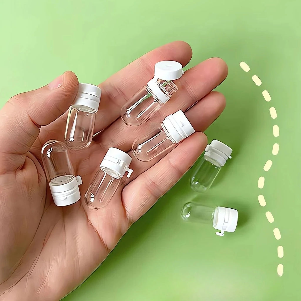 12pcs Clear Leak with Storage Box-Proof Travel Bottle for Makeup Remover & Lotion, Portable Dispenser with Flip-Top Oasis Select