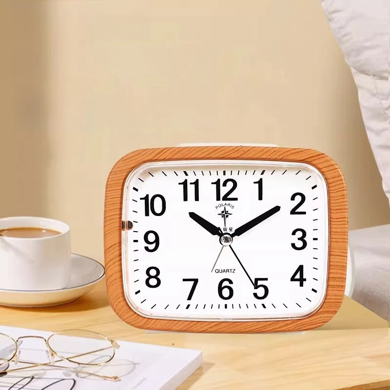 Clock Living Room Desktop Decoration Bedside Clock Table Desktop Home Decoration Ornament with Backlight Minimalist Style Oasis Select