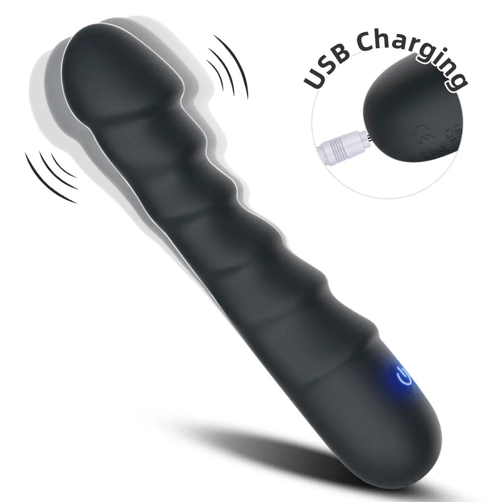 20 Modes Vibrator Soft Silicone Dildo Realistic Penis Strong Motor G-spot Clitoral Stimulator Female Masturbator Adult Sex Toys Oasis Select black-usb