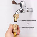 Brass Garden Water Pipe Joint 3/4 "1/2" Threaded Washing Machine Faucet Connector, Irrigation and Watering Tool Pipe Fittings Oasis Select A set