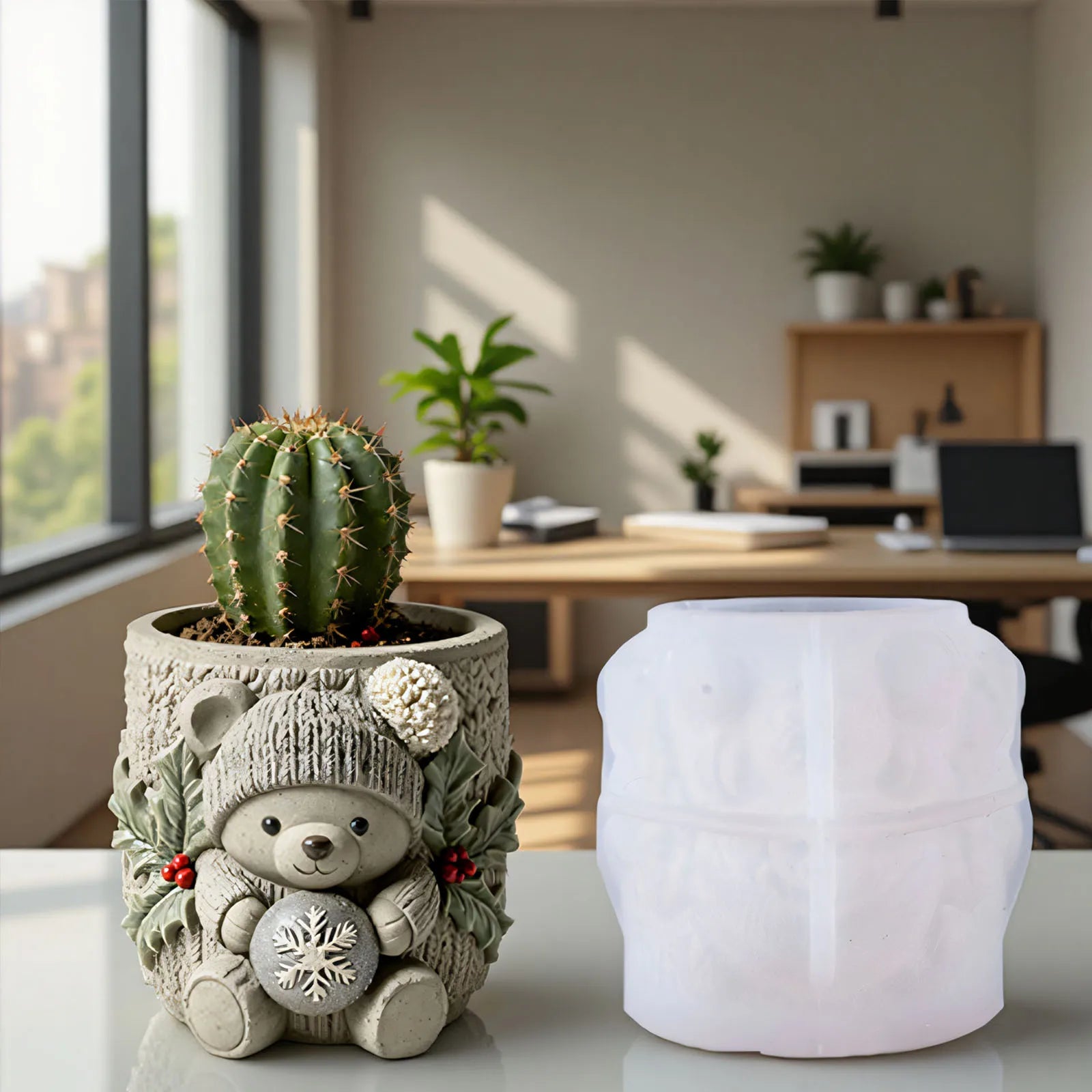Resin Casting Mold Versatile Vase Mold Storage Container Mold Sweater-Wearing For Home Decor Storage Organization Plaster Oasis Select