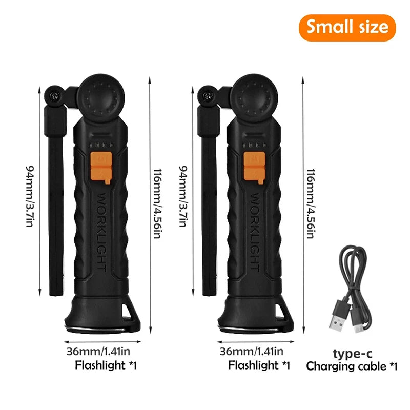 KDULIT Folding Magnetic LED Work Light | Rechargeable Camping